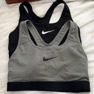 Two Nike Dri-Fit Sports Bras